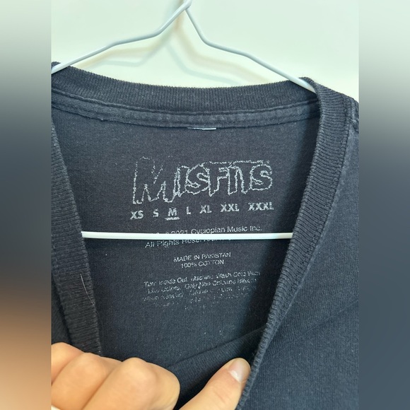 The horror business Misfits Black Graphic skull T-Shirt - Picture 3 of 3